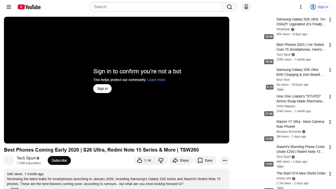 Best Phones Coming Early 2026 S26 Ultra, Redmi Note 15 Series & More TSW260 - YouTube