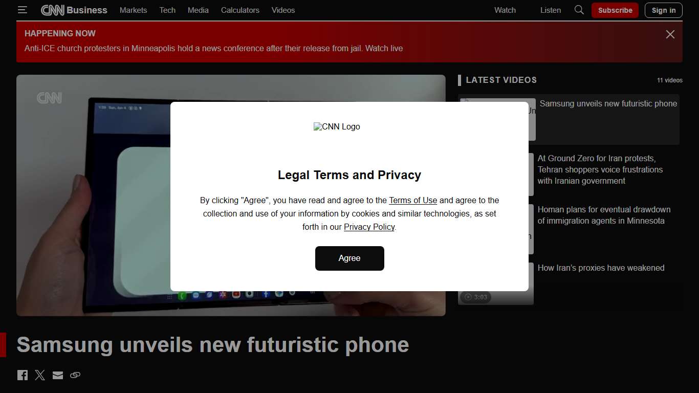 Samsung unveils new futuristic phone CNN Business